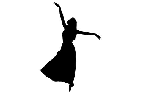 Premium Photo | Dance silhouette dancing person sketch shadow dancer art