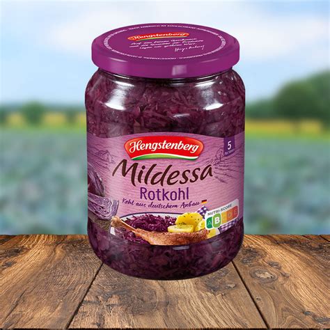 Mildessa Sauerkraut Rotkohl Hengstenberg