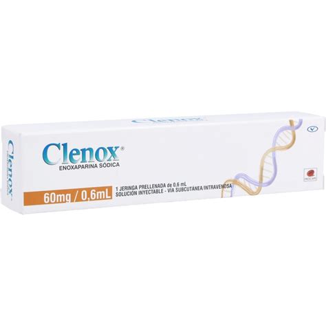 Clenox Soluci N Inyectable Jeringa Prellenada Mg Ml Caja X Los