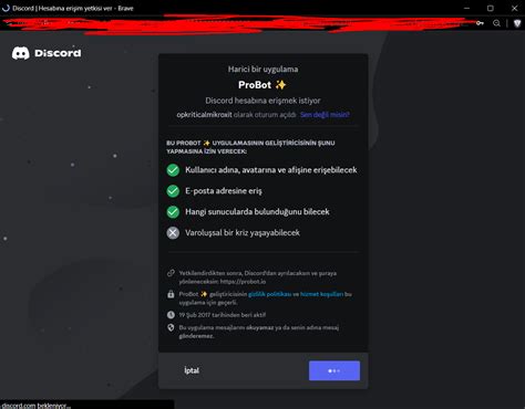 Discord Botu Hesap Ile Yetkilendirilmiyor Technopat Sosyal