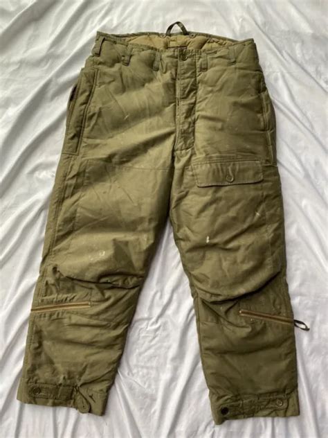 WWII US ARMY Air Corp A 8 Flying Pants Quilted Size 38 141 37