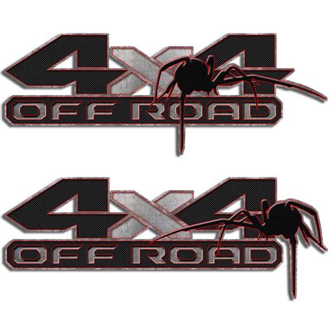 Black Widow Spider Dodge 4x4 Truck Decal Set