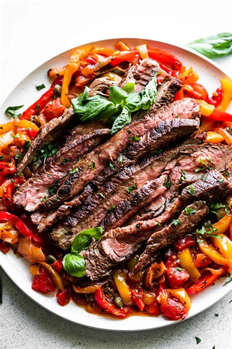 Flank Steak Peperonata Recipe Diethood