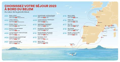 Le Belem le programme des navigations 2023 en avant première