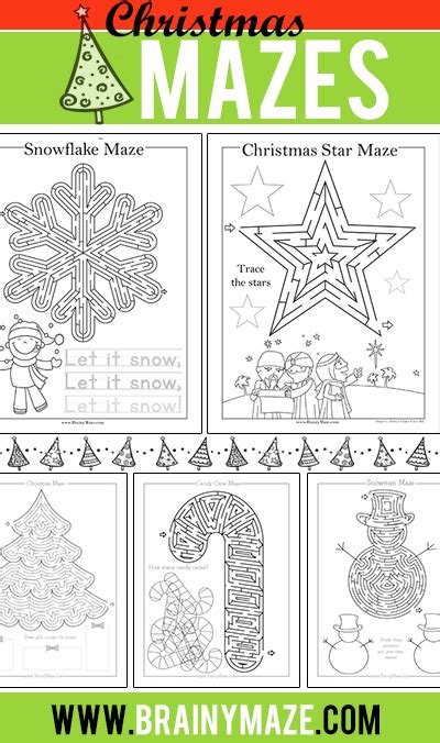 Free Printable Christmas Themed Mazes Thrifty Homeschoolers