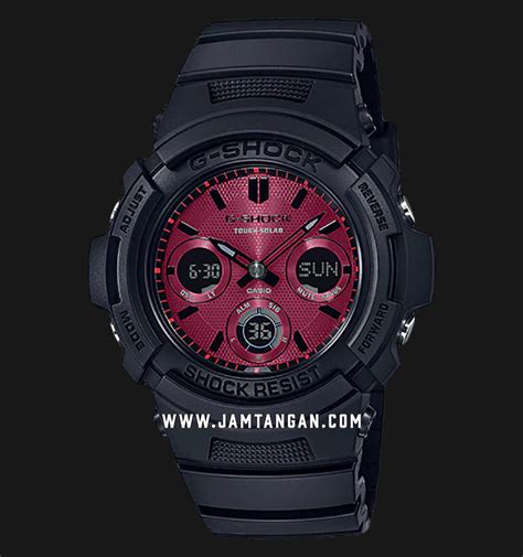 Casio G Shock AWR M100SAR 1ADR Black X Red Series Digital Analog Dial