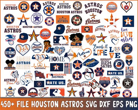 450 File Houston Astros Svg Dxf Eps Png Bundle Mlb Svg For Cricut