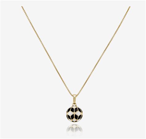 Charitybuzz 18k Gold Hex Enamel Necklace By Rere Corcoran