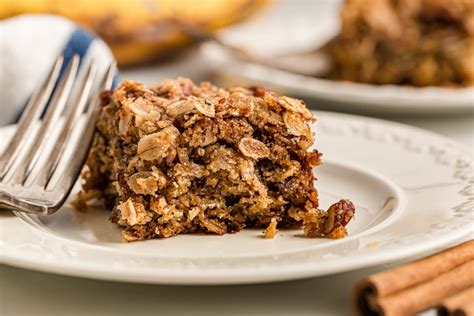 Banana Oatmeal Crumb Cake Bake Or Break