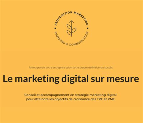 Stratégie marketing digital Construisez votre présence en ligne