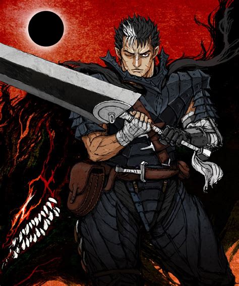 Guts And Beast Of Darkness Berserk Drawn By Moudoku Danbooru