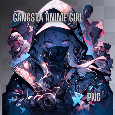 Gangsta Anime Girl T-shirt Design Digital Download PNG Digital - Etsy