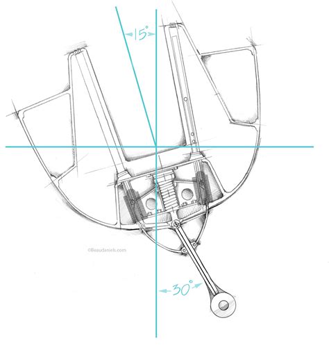 Technical illustration, Beau and Alan Daniels. - Adjustable sailboat keel