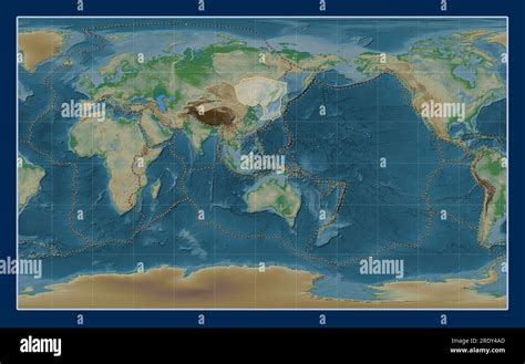 Placa Tect Nica Amur En El Mapa De Elevaci N F Sica En La Proyecci N