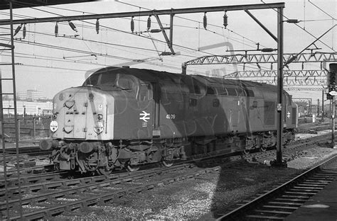 British Railway Photographs Class 40 Mono Ttp40019 Crewe