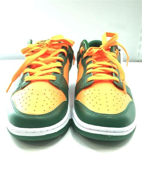 NIKE ナイキ Dunk Low Green and Total Orange ダンク ロー 27cm DD1391 300 中古