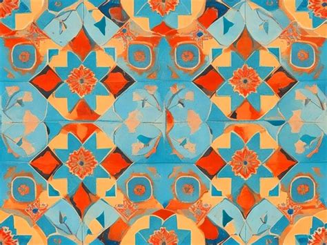 Premium Photo Design A Seamless Pattern Inspired By Moroccan Tilesa