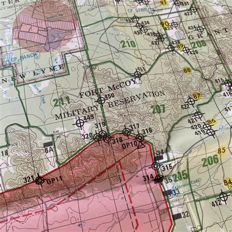 Original U.S. Military Fort McCoy Military Installation Map #1 ...