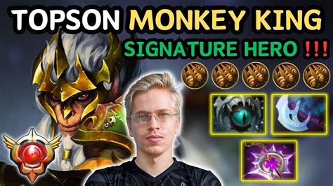 TOPSON MONKEY KING Midlane Gameplay Signature Hero Grandmaster Tier