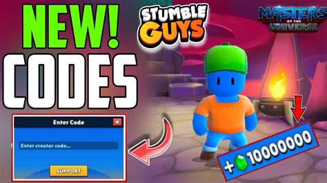 UPDATE ALL WORKING CODES STUMBLE GUYS CREATOR CODES 2024 NEW UPDATE