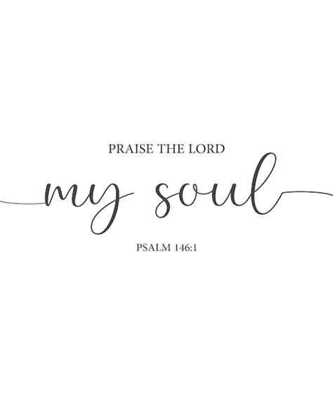 Premium Vector Praise The Lord My Soul Psalm Bible Verse Christian