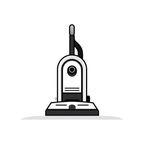 Premium Photo A Black And White Image Of A Vacuum Cleaner With A Cord