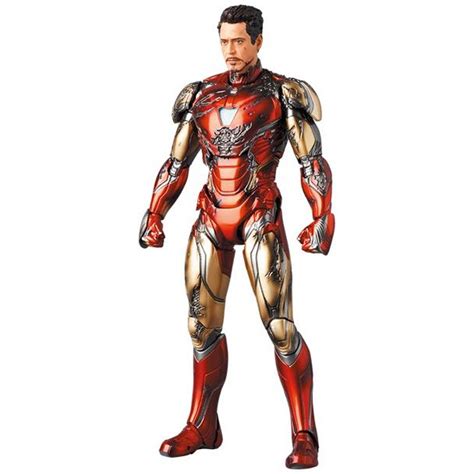 日版 Mafex Marvel 鋼鐵人 Mark85 戰損版鋼彈鋼彈模型麗王玩具王國世界