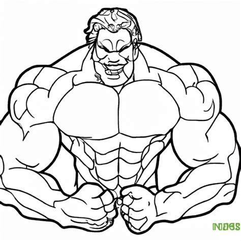 Hulk Coloring Book Image · Creative Fabrica