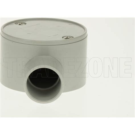 GTS 25mm 1 Way Shallow Round Junction Box JB125C Conduit Junction