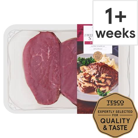 Tesco 2 Beef Medallion Steaks 340g Tesco Groceries