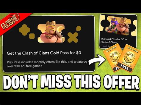 How To Get The Clash Of Clans Gold Pass For Free December 2023