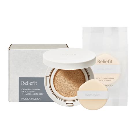 Reliefit Cica Clear Cushion Skincare Cushion Foundation Holika Holika