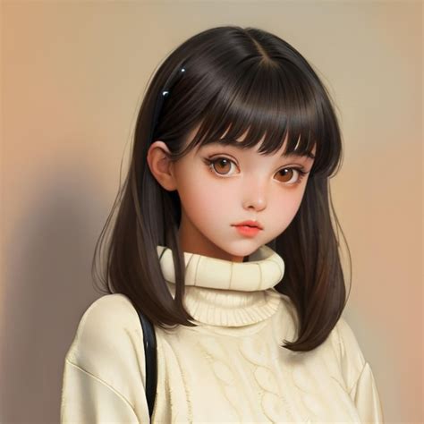 Ai Cute Girl Premium Ai Generated Image