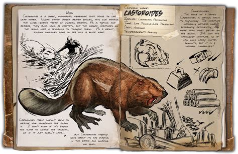 Ark Survival Evolved Dossiers Castoroides By Djdinojosh On Deviantart