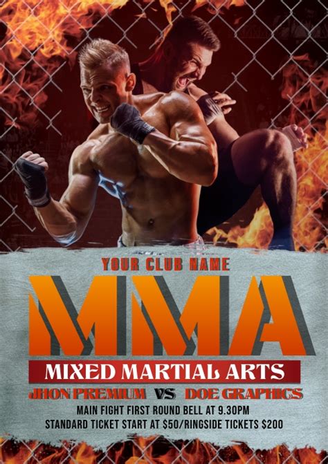 Copy Of Mma Sport Flyer Poster Postermywall