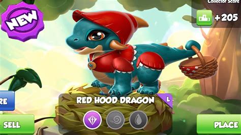 Hatched Red Hood Dragon Dragon Mania Legends Emun Dragon Board DML