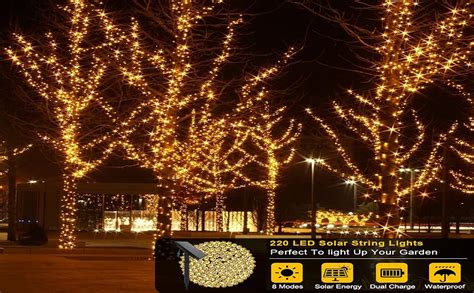 Dolucky Led Solar String Lights Outdoor Waterproof Modes Solar