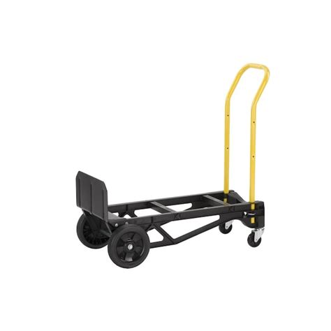 Harper 400 Lb 4 Wheel Black Glass Filled Nylon Convertible Hand Truck