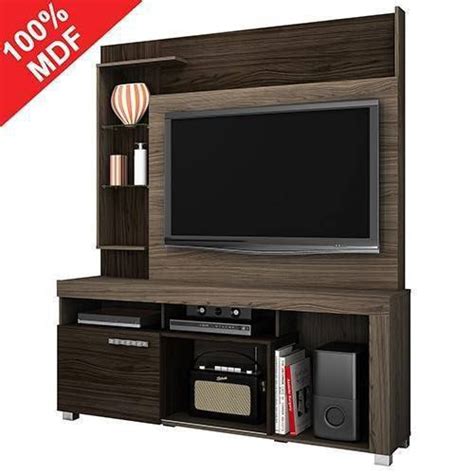 Estante Para Home Theater Caro Madetec Castanho No Shoptime