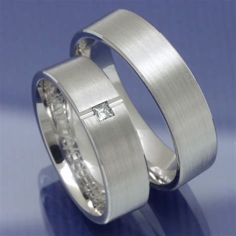 Eheringe Shop Hochzeitsringe Aus 585 Weissgold Modell Bastian