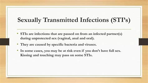 Sexually Transmitted Infections Stis Presented By Theresa Lowry