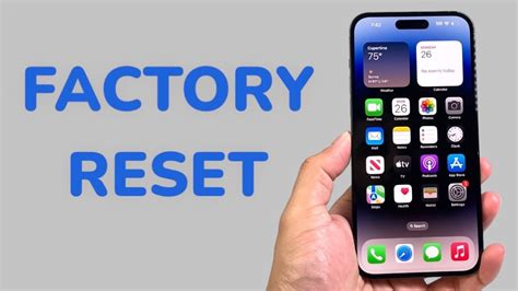 How To Factory Reset Iphone 14 Pro Max Youtube