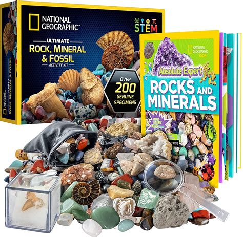 National Geographic Rocks Fossils Minerals Kit Ultimate Collection