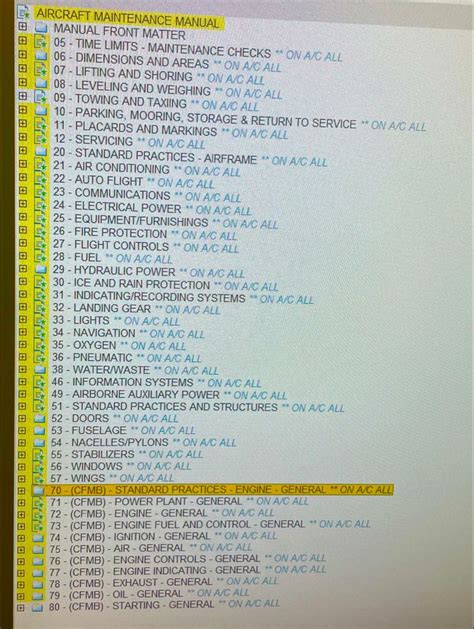 ATA CODES A319 A320 Aviation Education Aircraft Maintenance Manual