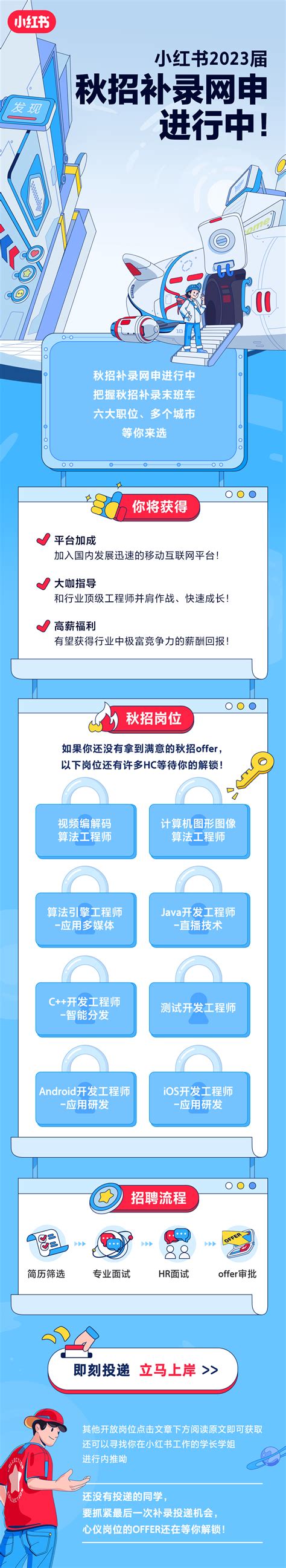 【校园招聘】小红书2023届校园招聘补录内容微信公众