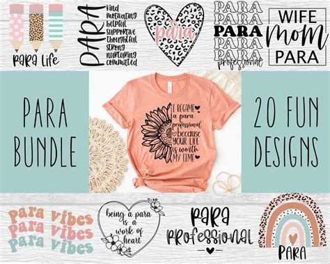 Para Svg Bundle Big Bundle Svg File For Cricut Paraprofessional