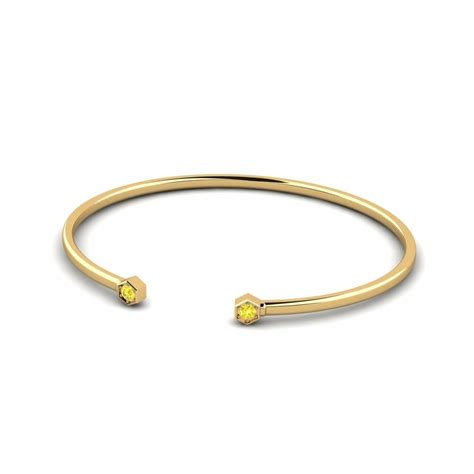 Achetez Bracelet Pour Femme Szabo En Or Jaune Saphir Jaune