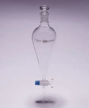 Merck Pyrex Separating funnel conical PTFE key 캐시바이