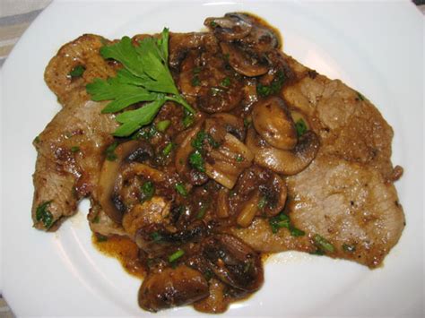 Veal Scaloppine with Mushroom Marsala Sauce on Closet Cooking