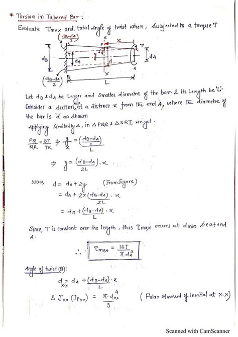 Torsion In Tapered Shafts PDF